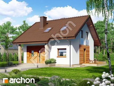 Проєкт будинку ARCHON+ Будинок в суниці (ПН) 