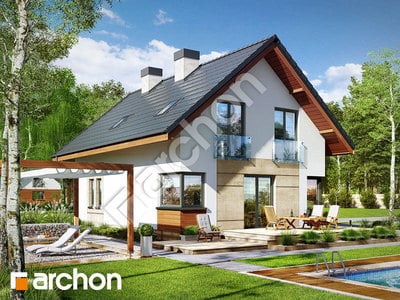 Проект будинку ARCHON+ Будинок в журавках 3 Вид 2
