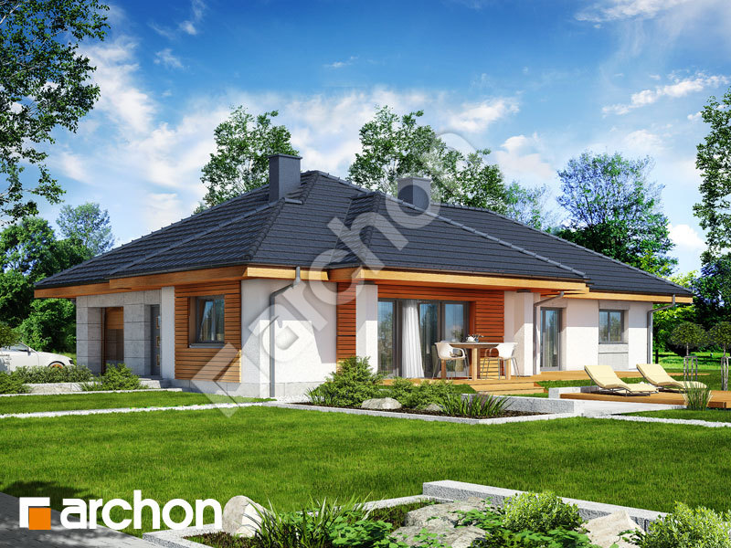 Проект будинку ARCHON+ Будинок в глоксиніях 2 Вид 1