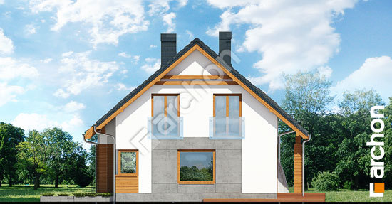 Бочний фасад Будинок в яблонках 2