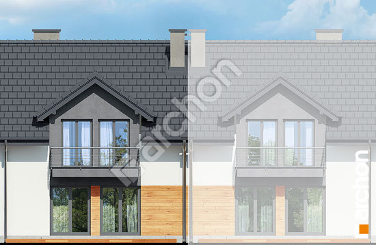 Дворовий фасад Будинок в клематисах 19 (С)