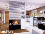 Проект дома ARCHON+ Дом в айдаредах (Т) дневная зона (визуализация 2 вид 2)