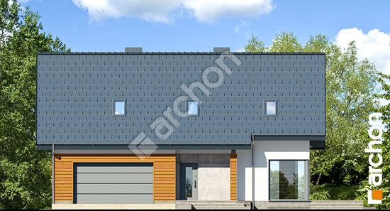 Передній фасад Будинок в яблонках 3 (Г2)