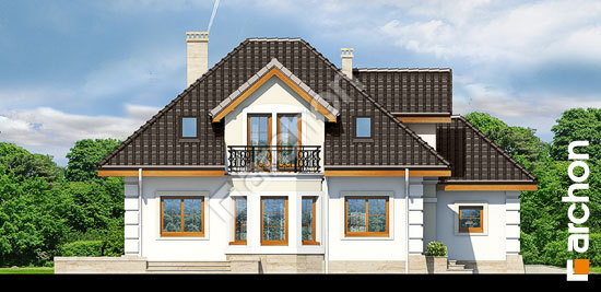 Боковой фасад Дом в рукколе 4