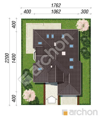 Проект дома ARCHON+ Дом в рукколе 4 Ситуація