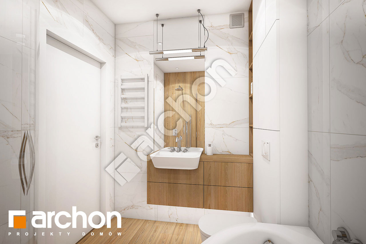 Проект будинку ARCHON+ Будинок в мекінтошах 2 візуалізація ванни (візуалізація 3 від 1)