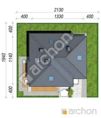 Проект дома ARCHON+ Дом в сирени 3 (Г) Ситуація