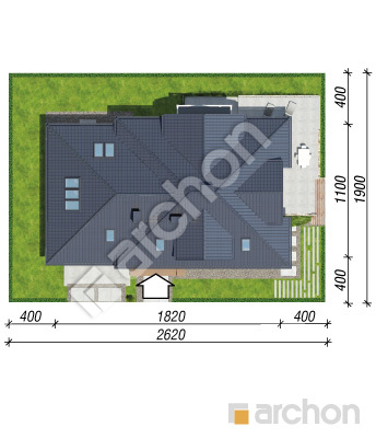 Проєкт будинку ARCHON+ Будинок в каннах 2 (П) Ситуація