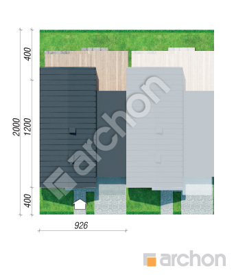 Проект дома ARCHON+ Дом в мускатах (С) Ситуація