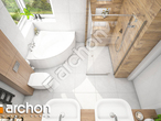 Проект будинку ARCHON+ Будинок в лещиновнику 2 візуалізація ванни (візуалізація 3 від 4)