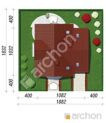 Проект дома ARCHON+ Дом в антоновке (ГТ) Ситуація
