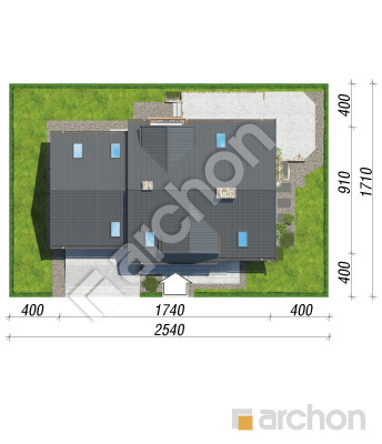 Проект дома ARCHON+ Дом в сезаме 2 (Г2П) Ситуація