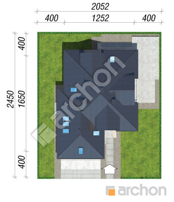 Проект дома ARCHON+ Дом в кокосах (Н) Ситуація