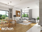 Проект будинку ARCHON+ Будинок в грушках (Г) денна зона (візуалізація 1 від 5)