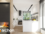 Проект дома ARCHON+ Дом в журавках 2 (Т) визуализация кухни 1 вид 1
