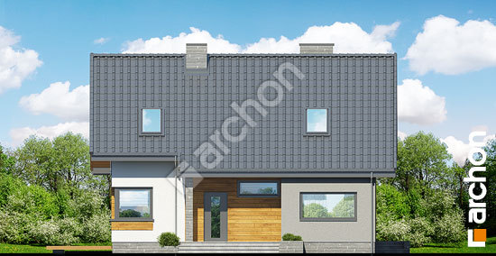 Передний фасад Дом в журавках 2 (Т)