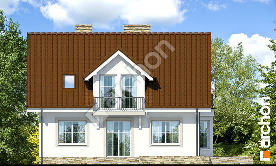 Дворовой фасад Дом в рододендронах 6 (ВП)