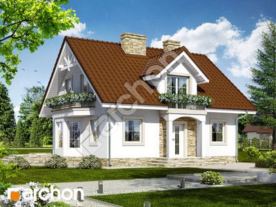 Проект дома ARCHON+ Дом в рододендронах 6 (ВП) 