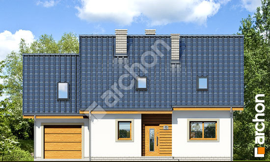 Передній фасад Будинок в суниці 6