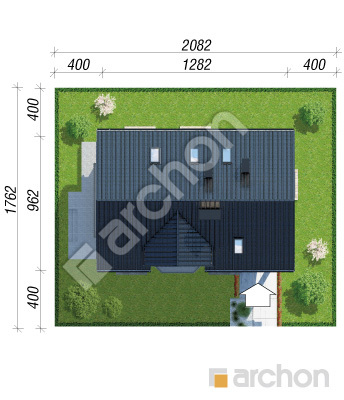 Проект дома ARCHON+ Дом в авокадо 2 (П) Ситуація