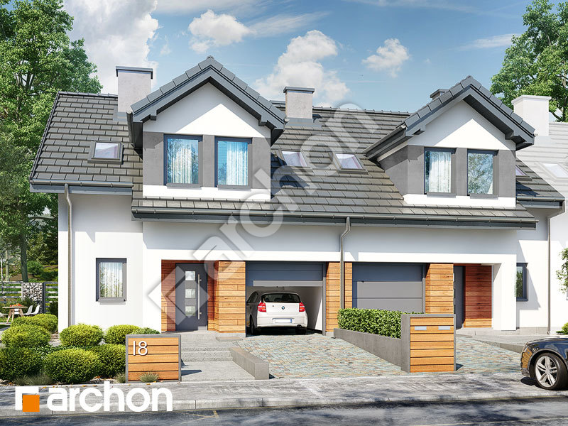 Проект будинку ARCHON+ Будинок в клематисах 19 (Р2Б) Вид 1