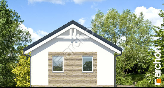 Бочний фасад Двомісний гараж Г20