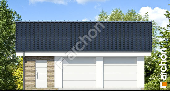 Передній фасад Двомісний гараж Г20