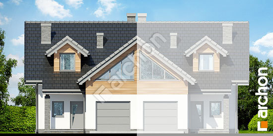 Передній фасад Будинок в клематисах 11 (Б)