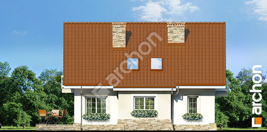 Дворовий фасад Будинок в аспарагусах вер.2