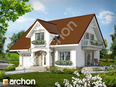 Проект дома ARCHON+ Дом в аспарагусах вер.2 