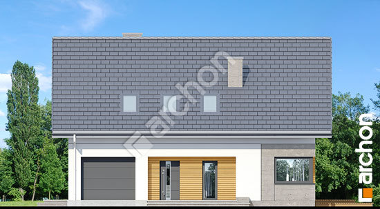 Передний фасад Дом в аурорах 6