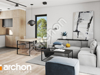 Проект дома ARCHON+ Дом в коручках 3 дневная зона (визуализация 1 вид 2)
