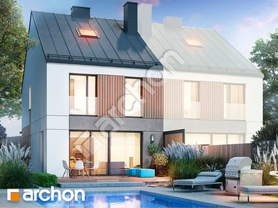 Проект дома ARCHON+ Дом в ривиях 9 (ГБ) 