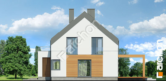 Боковой фасад Дом в яблонках 8 (Г2Н)