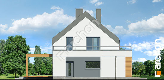 Боковой фасад Дом в яблонках 8 (Г2Н)