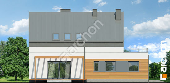 Дворовой фасад Дом в яблонках 8 (Г2Н)