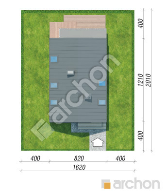 Проєкт будинку ARCHON+ Будинок в стрелітціях Ситуація