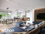 Проект дома ARCHON+ Дом в стрелитциях дневная зона (визуализация 1 вид 4)