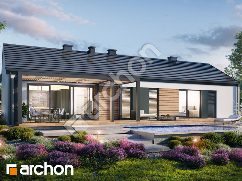 Проєкт будинку ARCHON+ Будинок в ірисах 2 (ГН) Вид 1