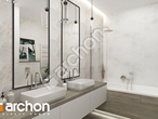 Проект дома ARCHON+ Дом под гинко 22 (ГР2) визуализация ванной (визуализация 3 вид 1)