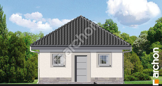 Дворовий фасад Г1а - Двомісний гараж вер.2