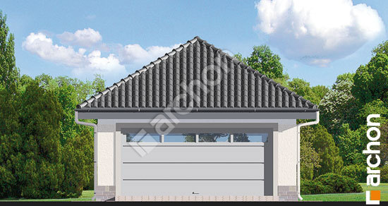 Передний фасад Г1а - Двухместный гараж вер.2