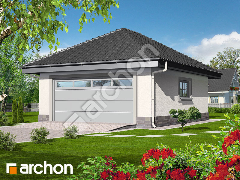 Проект будинку ARCHON+ Г1а - Двомісний гараж вер.2 Вид 1