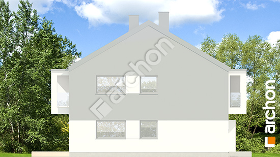 Боковой фасад Дом в фиалках 12 (Р2Б) вер.2