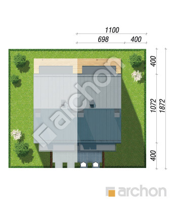 Проект дома ARCHON+ Дом в фиалках 12 (Р2Б) вер.2 Ситуація