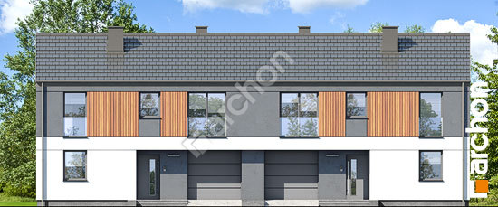 Передній фасад Будинок в мураях (ГР2)