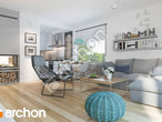 Проект будинку ARCHON+ Будинок в філодендронах (М) денна зона (візуалізація 1 від 1)