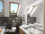 Проект будинку ARCHON+ Будинок в гранаділах візуалізація ванни (візуалізація 3 від 1)