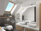 Проект будинку ARCHON+ Будинок в гранаділах візуалізація ванни (візуалізація 3 від 2)