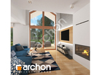 Проект будинку ARCHON+ Будинок в гранаділах денна зона (візуалізація 1 від 6)